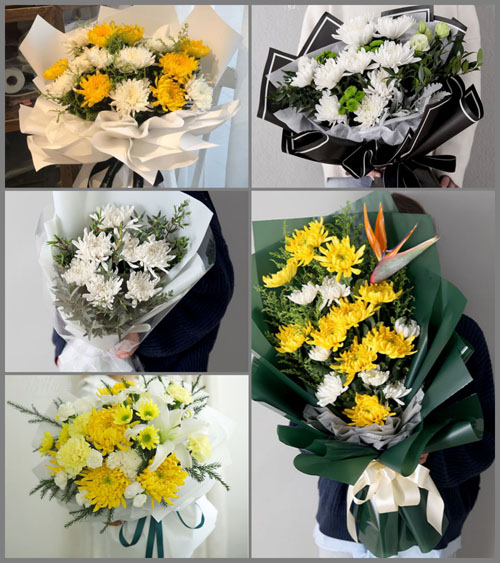 湖北十堰市丹江口市盐池河镇草房沟村白事花束代送